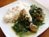 Poulet aux �pinards et au lait de coco