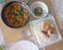 Saumon, haricots blancs aux poivrons et riz