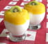 Mousse l�g�re au coulis de mangue