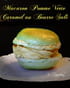Macaron pomme verte, caramel au beurre sal�