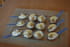 Cuill�res au roquefort, noix, pomme et miel