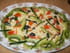 Coquillettes aux l�gumes et kiwis.