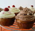 Cupcake framboise aux deux chocolats