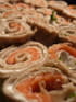 Roul�s de sarrasin au saumon et � la cr�me d aneth
