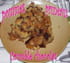 Crumble chocolat aux pommes et aux pruneaux