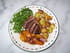 Magrets de canard aux p�ches