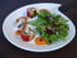 Roulades de ch�vre aux l�gumes du midi, coulis de tomate