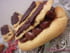 Eclairs au chocolat et aux baies roses