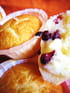 Muffins citron et cranberries