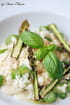 Risotto aux asperges et pointes d asperges confites