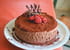 Entremet pralin� chocolat et soup�on de fruits rouges