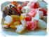 Salade fra�cheur fruit�e aux trois poissons