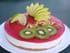 Bavarois citron & son miroir aux framboises 