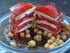 Mille-feuille de tomates-mozzarella et ses pois chiches