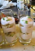 Verrine de tiramisu de saumon fum� et concombre