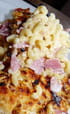 Gratin de p�tes au lait et jambon