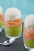 Verrine de saumon fum�-guacamole