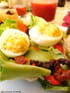 Salade aux antipasti et aux �ufs mimosa