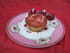 Muffins fraises, framboises et pralines roses