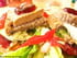 Salade d �t� au foie gras, confiture de figues
