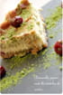 Cheesecake japonisant th� matcha et cerises