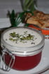 Cappucino de framboises et mousseline vanill�e