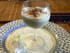 Verrine de chanterelles en cappuccino