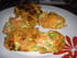 Croquettes de poulet aux l�gumes et ketchup