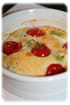 Clafoutis de f�ves et de tomates cerises