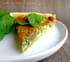 Quiche au Saint Marcellin et pousses d �pinards