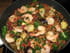 Petit �peautre aux crevettes et aux l�gumes