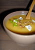 Soupe de courge aux noix grill�es & au bleu 