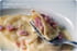 Raviolis jambon, compot�e d endives et emmental