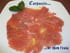 Carpaccio de thon frais