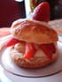 Petits feuillet�s aux fraises et cr�me p�tissi�re