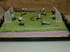 G�teau terrain de foot mousse framboise et citron