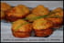 Muffins au potimarron, tomates s�ch�es, ciboulette
