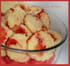 Sabl�s noix de coco et fraises Tagada