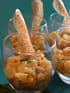 Verrine pomme-passion, caramel de menthe