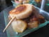 Verrines �chalotes-pommes-noix et boudin blanc
