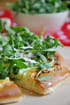 Pizza blanche � la roquette 