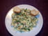 Salade de fenouil et �pinards, joue de loup