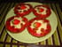 Tartelettes aux sp�culoos, fraises et nougatine