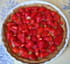 Tarte aux fraises et compote de rhubarbe