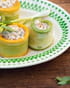 Roul�s de courgettes au ch�vre frais et au basilic