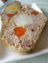 Pain de viande carottes et oeufs durs