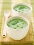Gaspacho de petits pois � la menthe
