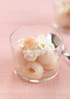 Litchis � la mousse de gingembre 