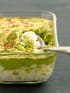 Gratin de cabillaud � la pur�e verte