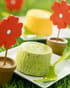 Flans petits pois et carottes